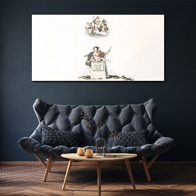 Mythological inspirations in pastel tones Print on canvas