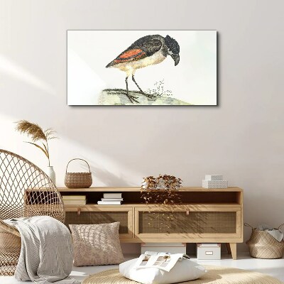 A bird against a natural background Canvas wall art