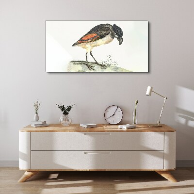 Drawing animal bird Canvas Wall art