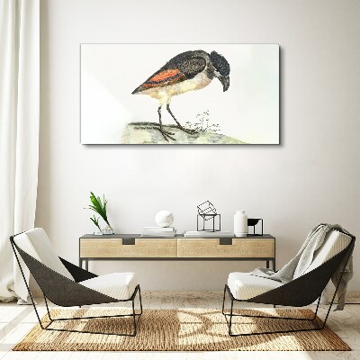 A bird against a natural background Canvas wall art