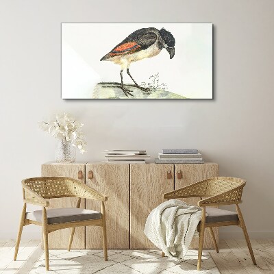 Drawing animal bird Canvas Wall art