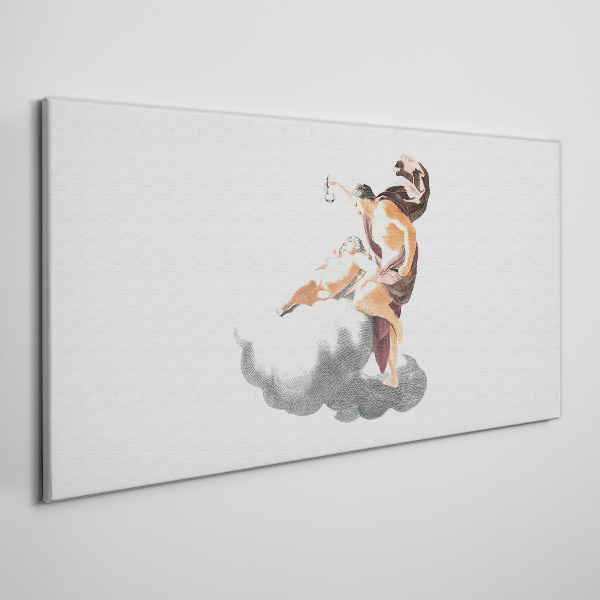 Angel on a cloud Print on canvas