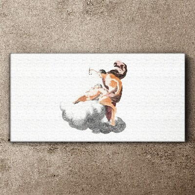 Angel on a cloud Print on canvas