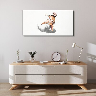 Angel on a cloud Print on canvas