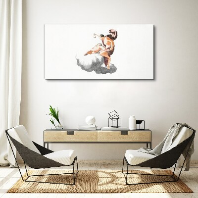 Angel on a cloud Print on canvas