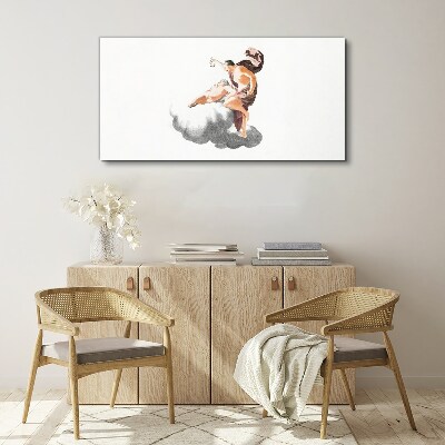 Angel on a cloud Print on canvas