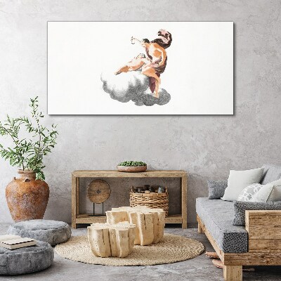 Angel on a cloud Print on canvas