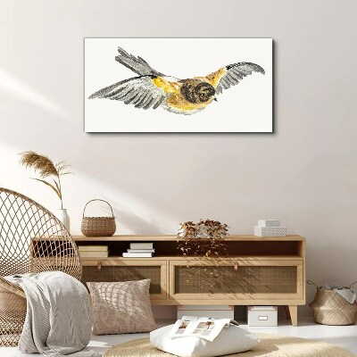 The majestic flight of a bird Print on canvas