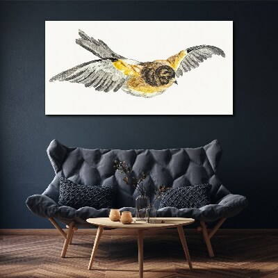 The majestic flight of a bird Print on canvas