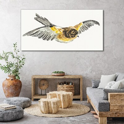 The majestic flight of a bird Print on canvas