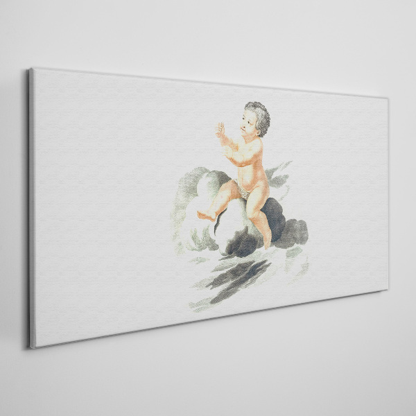 Childlike joy on a cloud Print on canvas