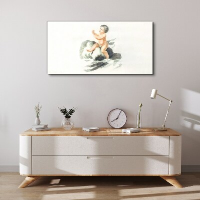 Childlike joy on a cloud Print on canvas