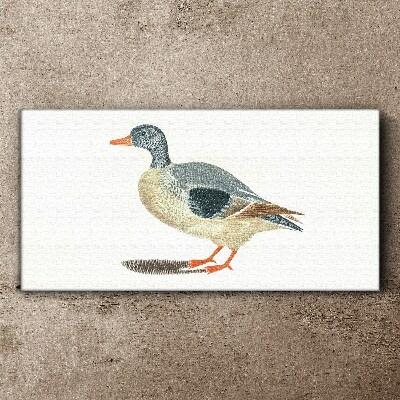 Duck in pastel shades Print on canvas