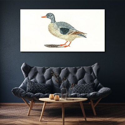 Duck in pastel shades Print on canvas