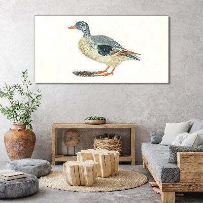 Duck in pastel shades Print on canvas