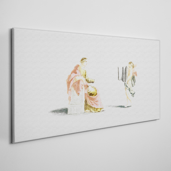 Conversation with an angel Print on canvas
