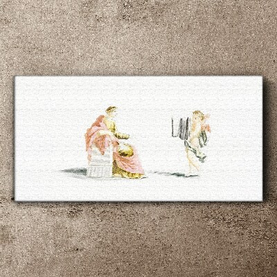 Conversation with an angel Print on canvas