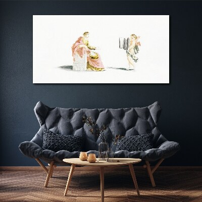Conversation with an angel Print on canvas