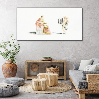 Conversation with an angel Print on canvas