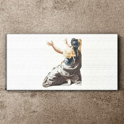 Report to heaven Canvas wall art