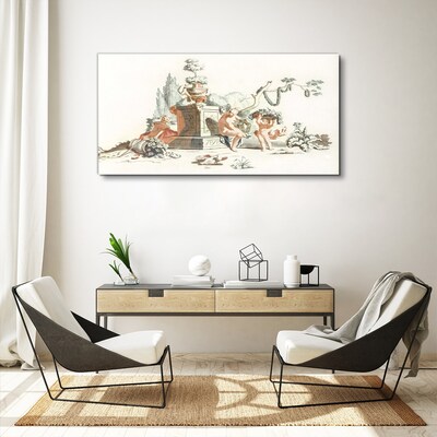 Mythological scene with characters Print on canvas