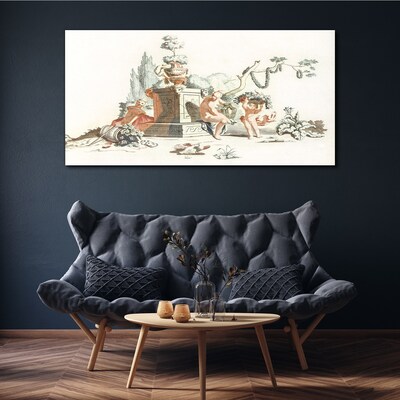 Mythological scene with characters Print on canvas