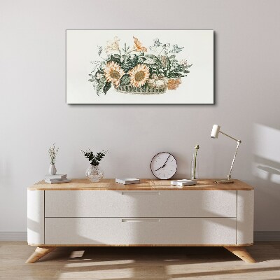 Figure flowers plant Canvas Wall art