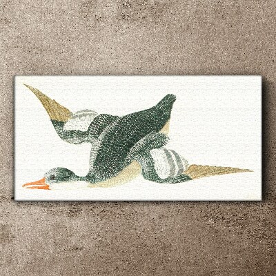 Flying bird in pastel colors Print on canvas