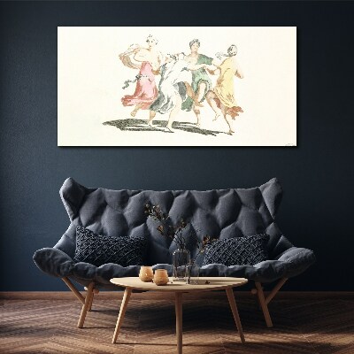 Ancient greek traditional Canvas Wall art