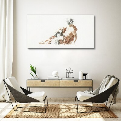 Mythological man with a jug Print on canvas