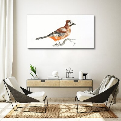 Swallow on a branch Canvas wall art