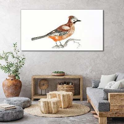 Swallow on a branch Canvas wall art