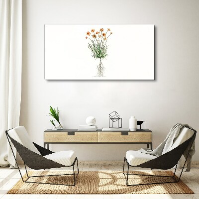 Flowers with roots Print on canvas