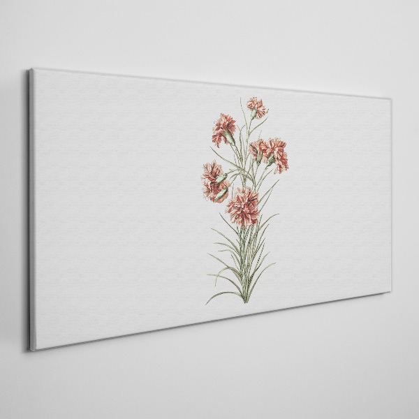 Flowers in delicate shades of pink Print on canvas