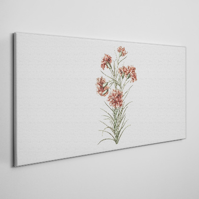 Flowers in delicate shades of pink Print on canvas