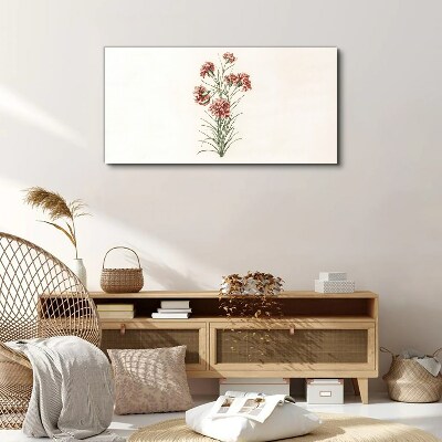 Flowers in delicate shades of pink Print on canvas