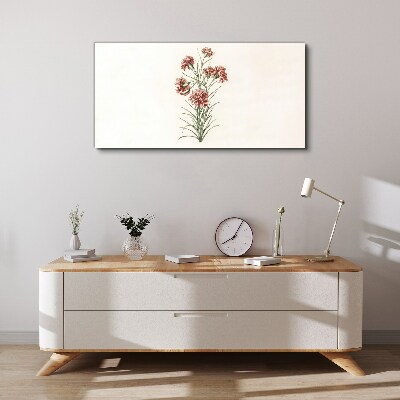 Flowers in delicate shades of pink Print on canvas