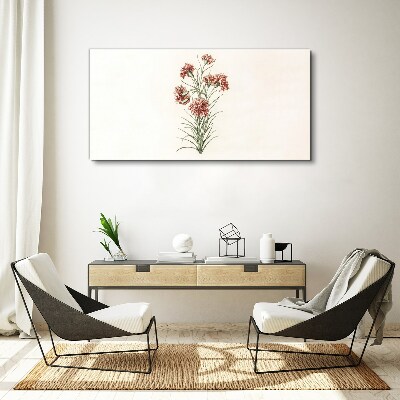 Flowers in delicate shades of pink Print on canvas