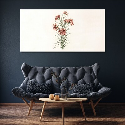 Flowers in delicate shades of pink Print on canvas
