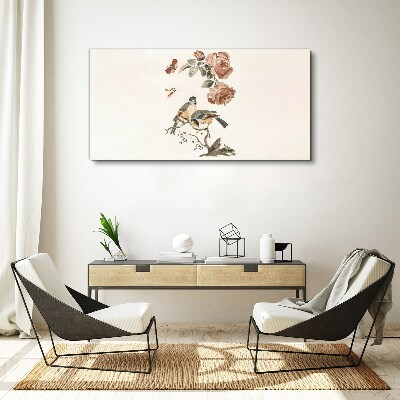 Animals birds flowers Canvas Wall art