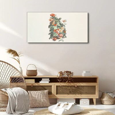 Floral arrangement in a vase Print on canvas
