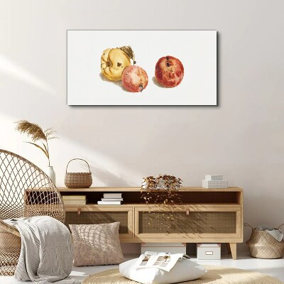 Fruits in pastel shades Print on canvas