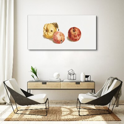 Fruits in pastel shades Print on canvas