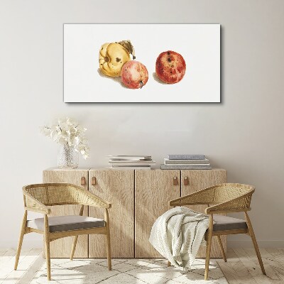 Fruits in pastel shades Print on canvas