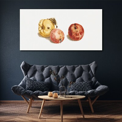 Fruits in pastel shades Print on canvas