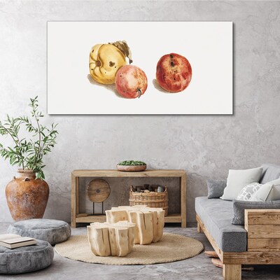 Fruits in pastel shades Print on canvas