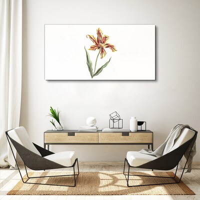 Floral arrangement in warm colors Canvas wall art