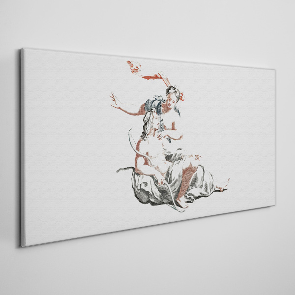 Mythological meeting Canvas wall art