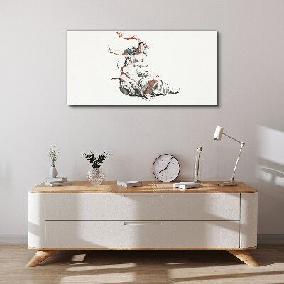 Mythological meeting Canvas wall art