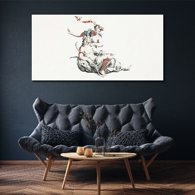 Mythological meeting Canvas wall art